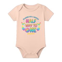 6 Months Complete Baby Romper Name Print