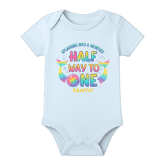 6 Months Complete Baby Romper Name Print