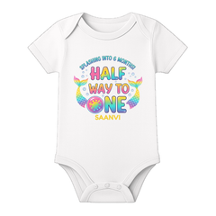 6 Months Complete Baby Romper Name Print