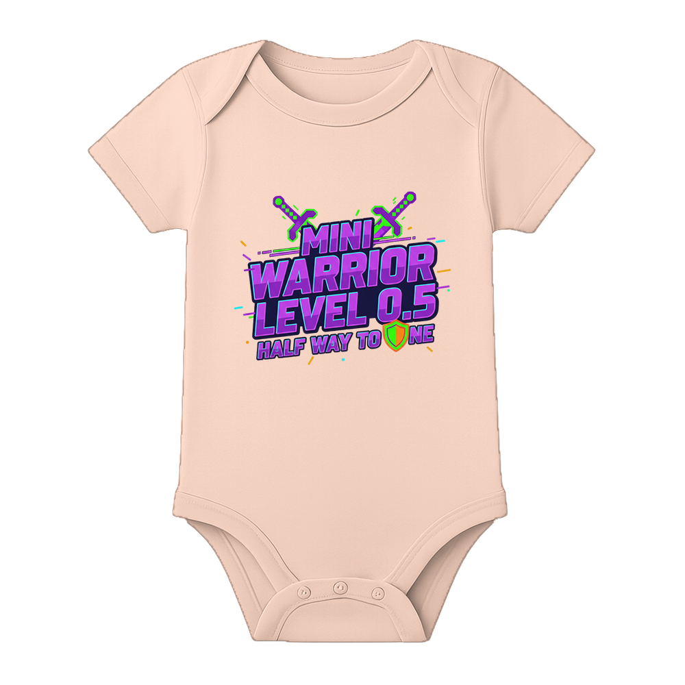 6 Month Old Baby Party Romper with Name