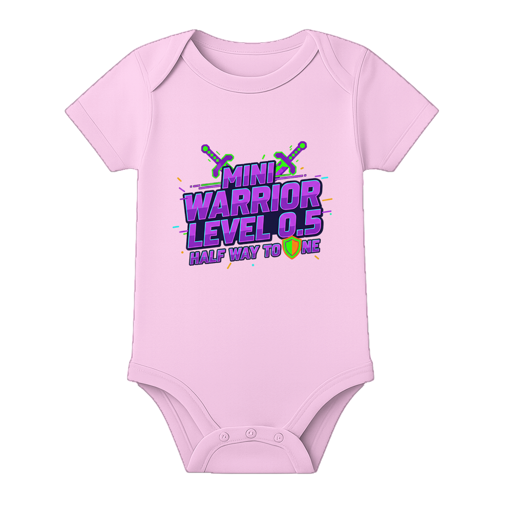6 Month Old Baby Party Romper with Name