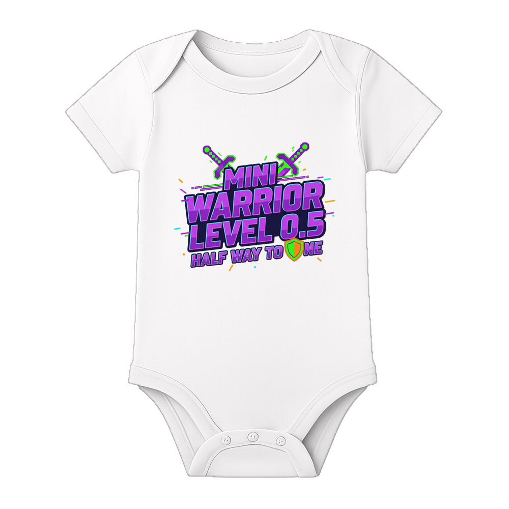 6 Month Old Baby Party Romper with Name
