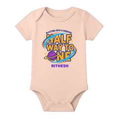 6 Month Baby Keepsake Outfit Custom Print