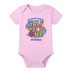6 Month Baby Keepsake Outfit Custom Print