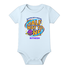 6 Month Baby Keepsake Outfit Custom Print