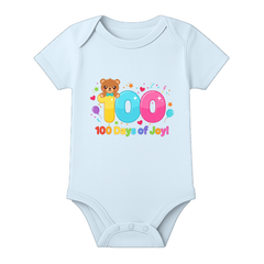100 Days Baby Romper Cute Milestone Outfit for Baby Boy and Girl