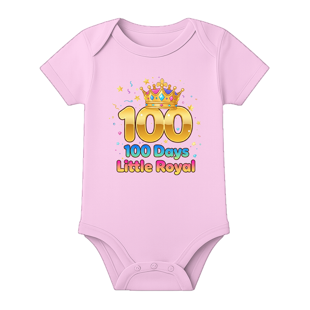 100th Day Celebration Romper Soft Cotton Baby Outfit