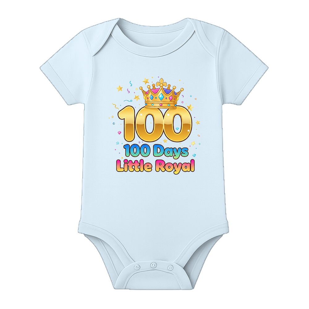 100th Day Celebration Romper Soft Cotton Baby Outfit