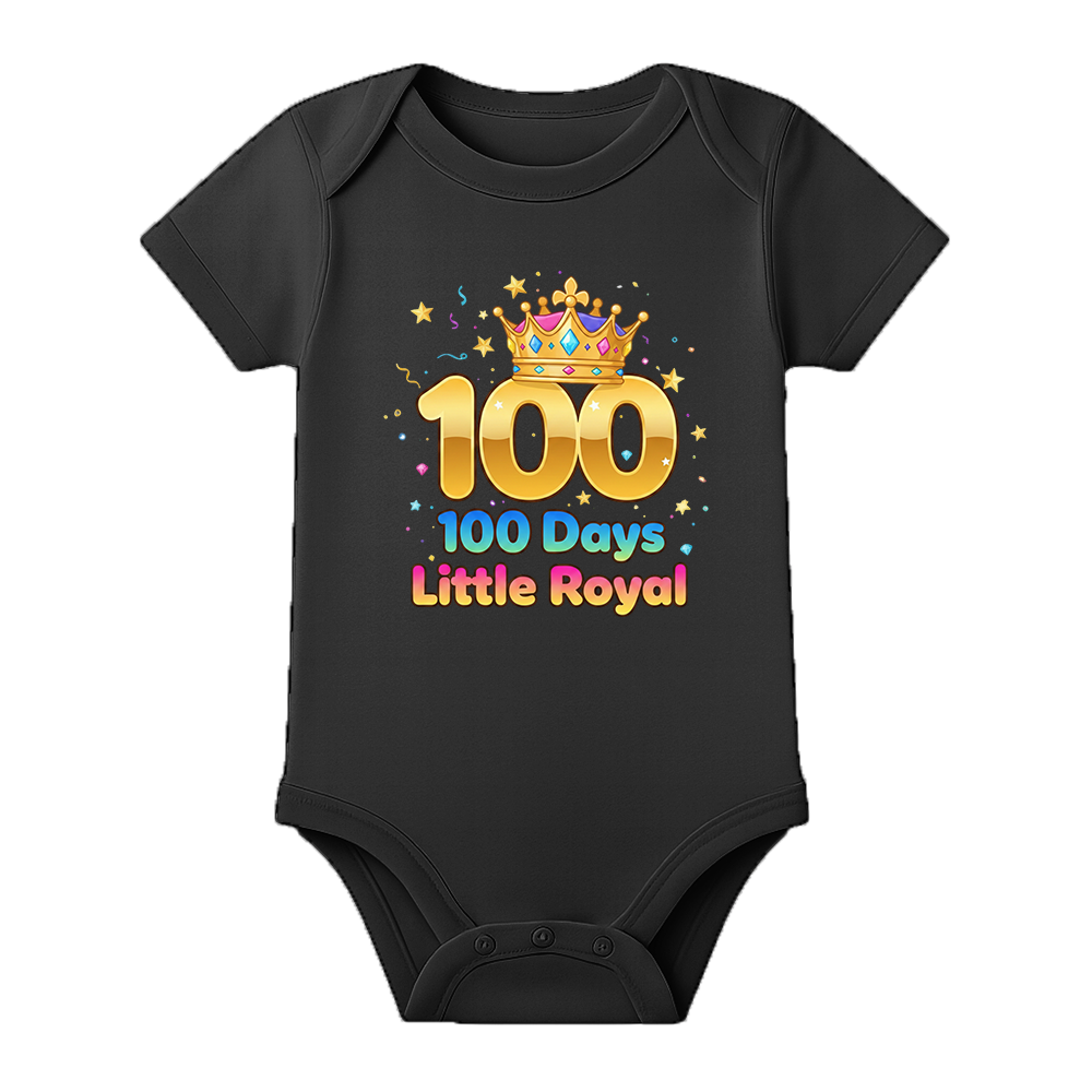 100th Day Celebration Romper Soft Cotton Baby Outfit
