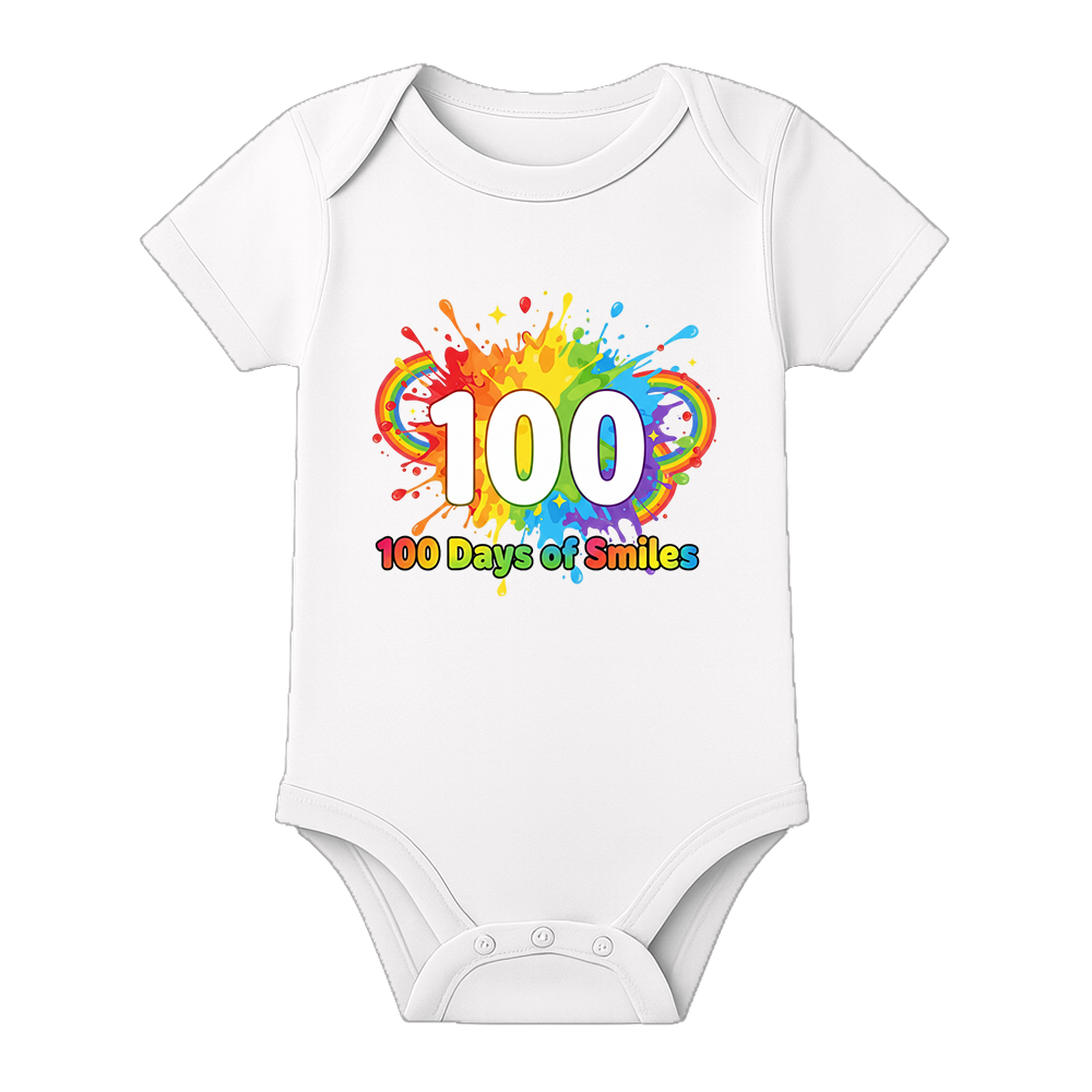100 Days Completed Baby Romper Indian Celebration Special