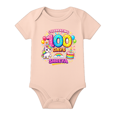 100 Days Old Baby Romper Soft Cotton Outfit