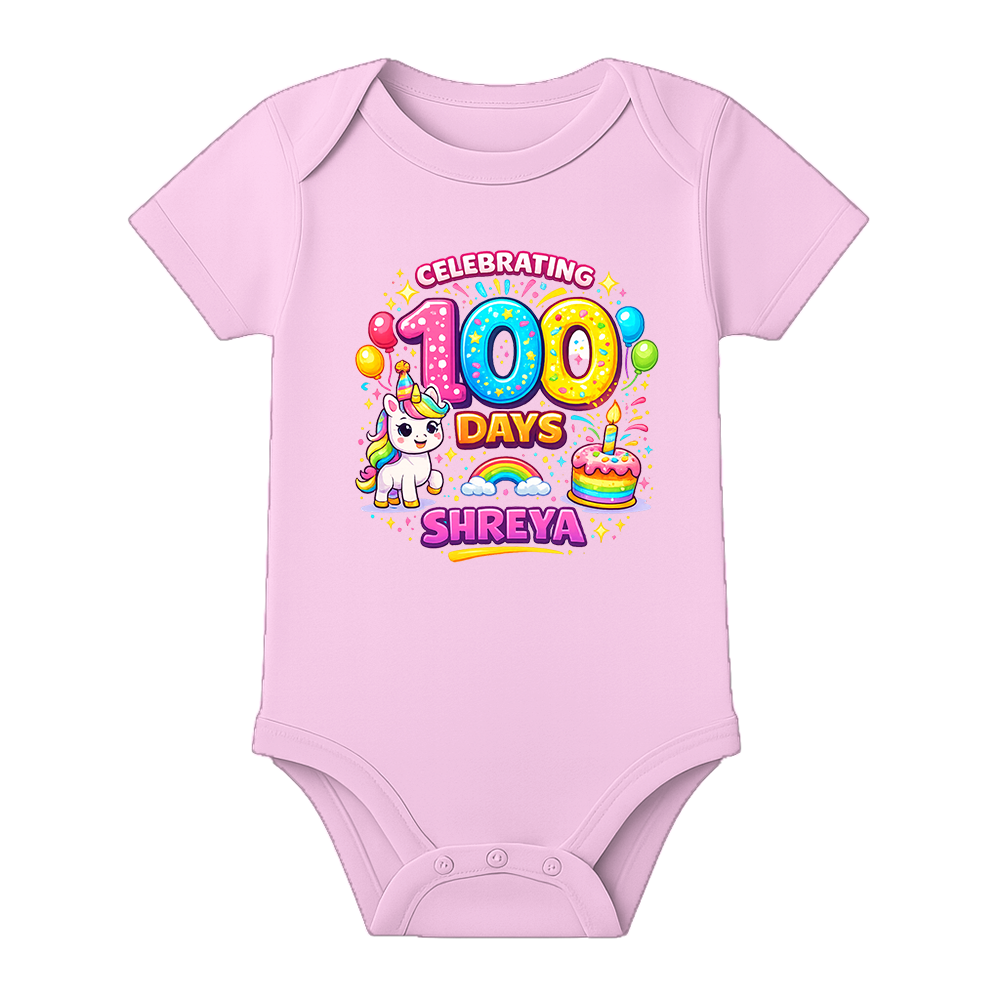 100 Days Old Baby Romper Soft Cotton Outfit