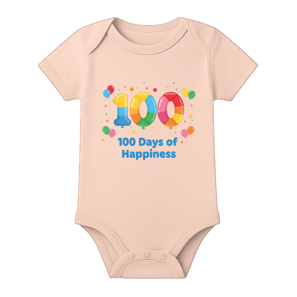 100 Days Milestone Romper for Infant Baby