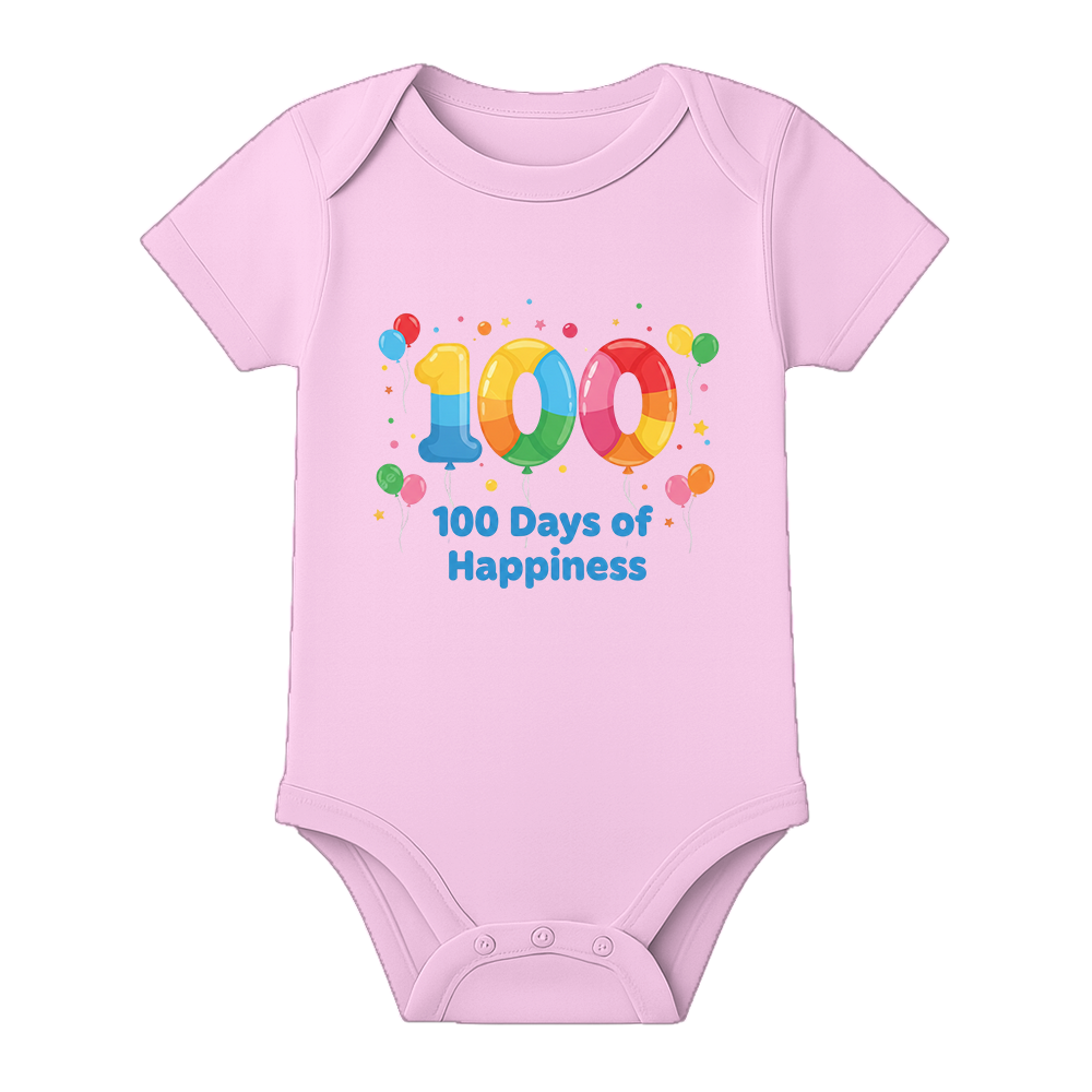 100 Days Milestone Romper for Infant Baby