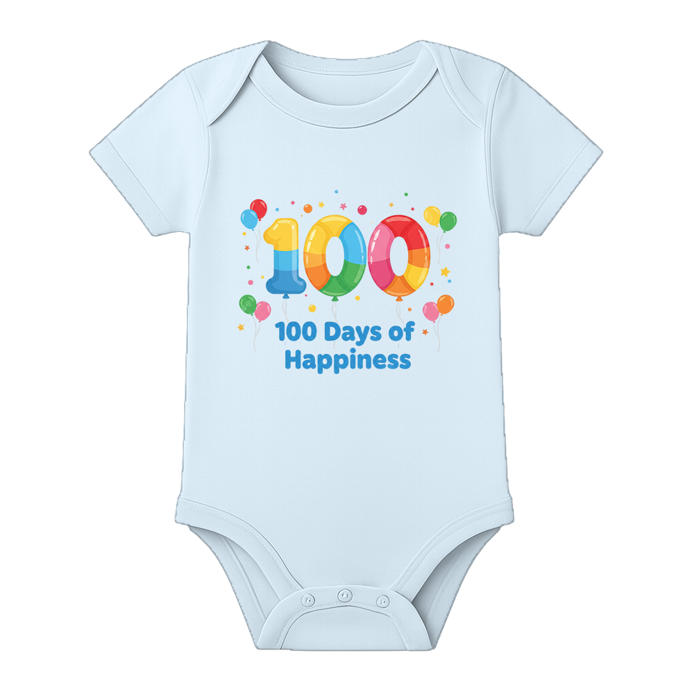 100 Days Milestone Romper for Infant Baby