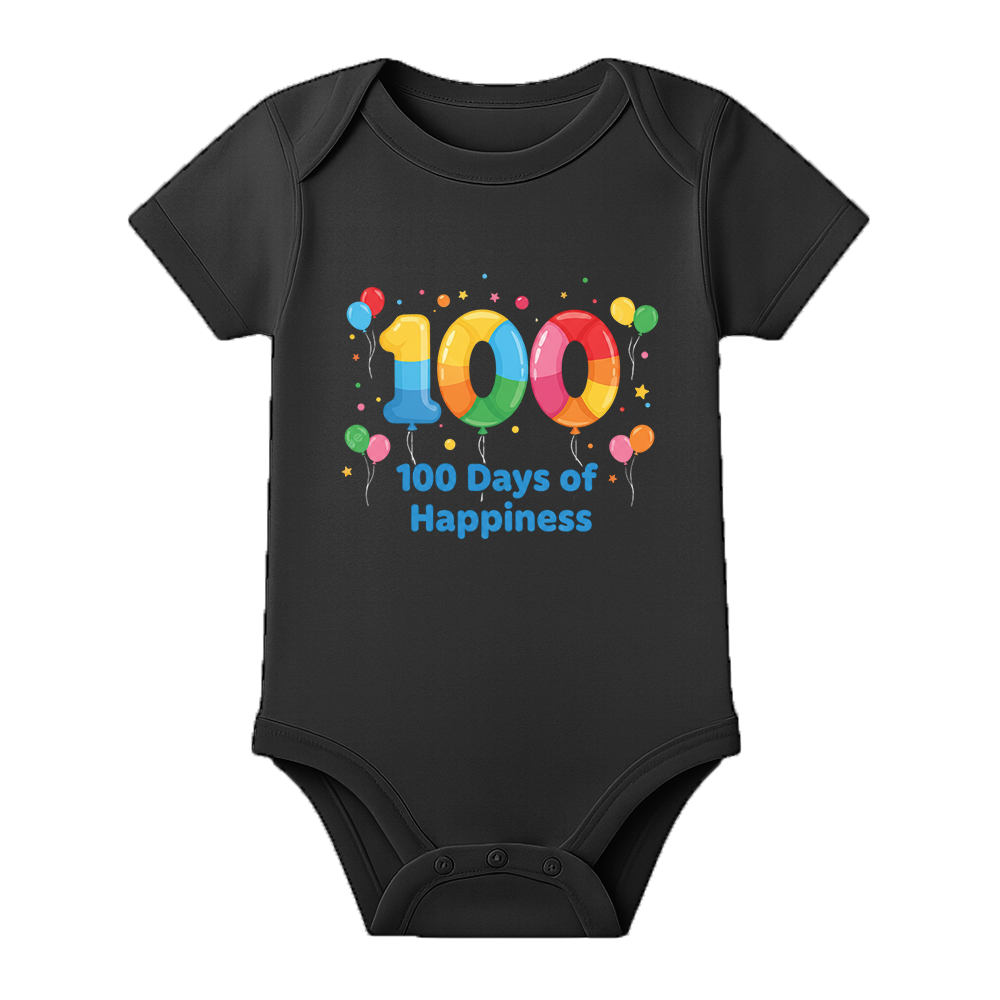 100 Days Milestone Romper for Infant Baby