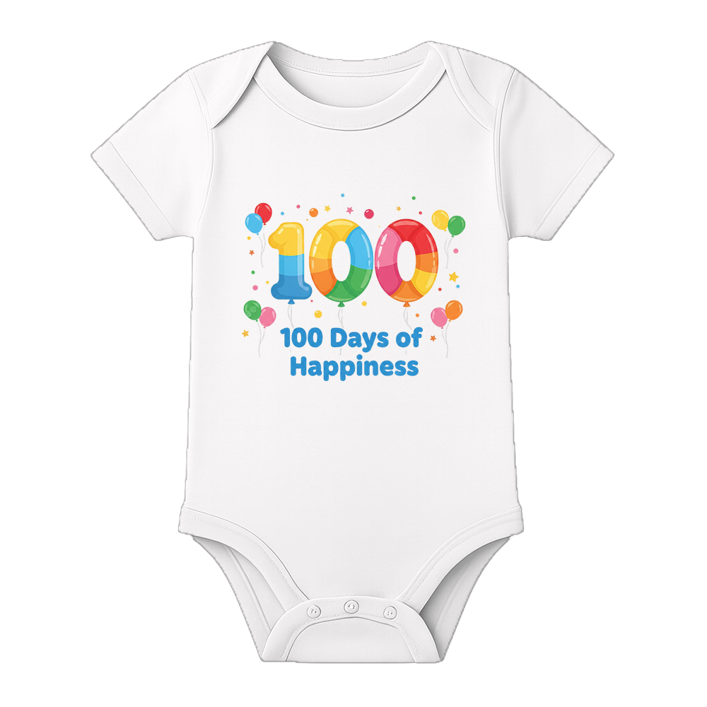 100 Days Milestone Romper for Infant Baby