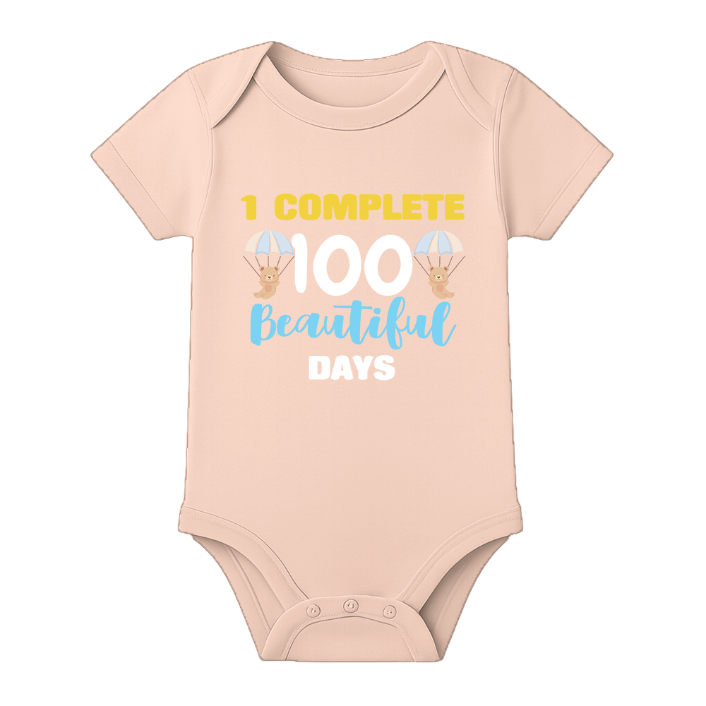 100 Days Baby Outfit Romper for Family Celebration