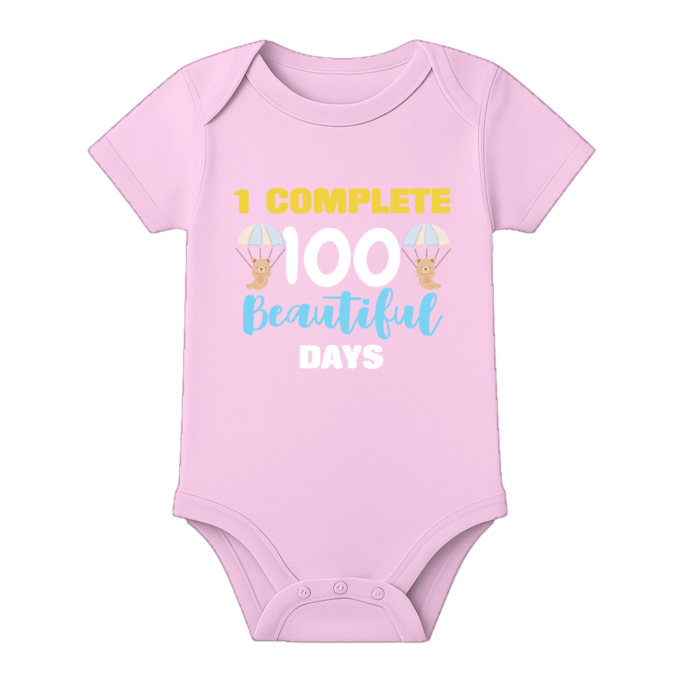 100 Days Baby Outfit Romper for Family Celebration