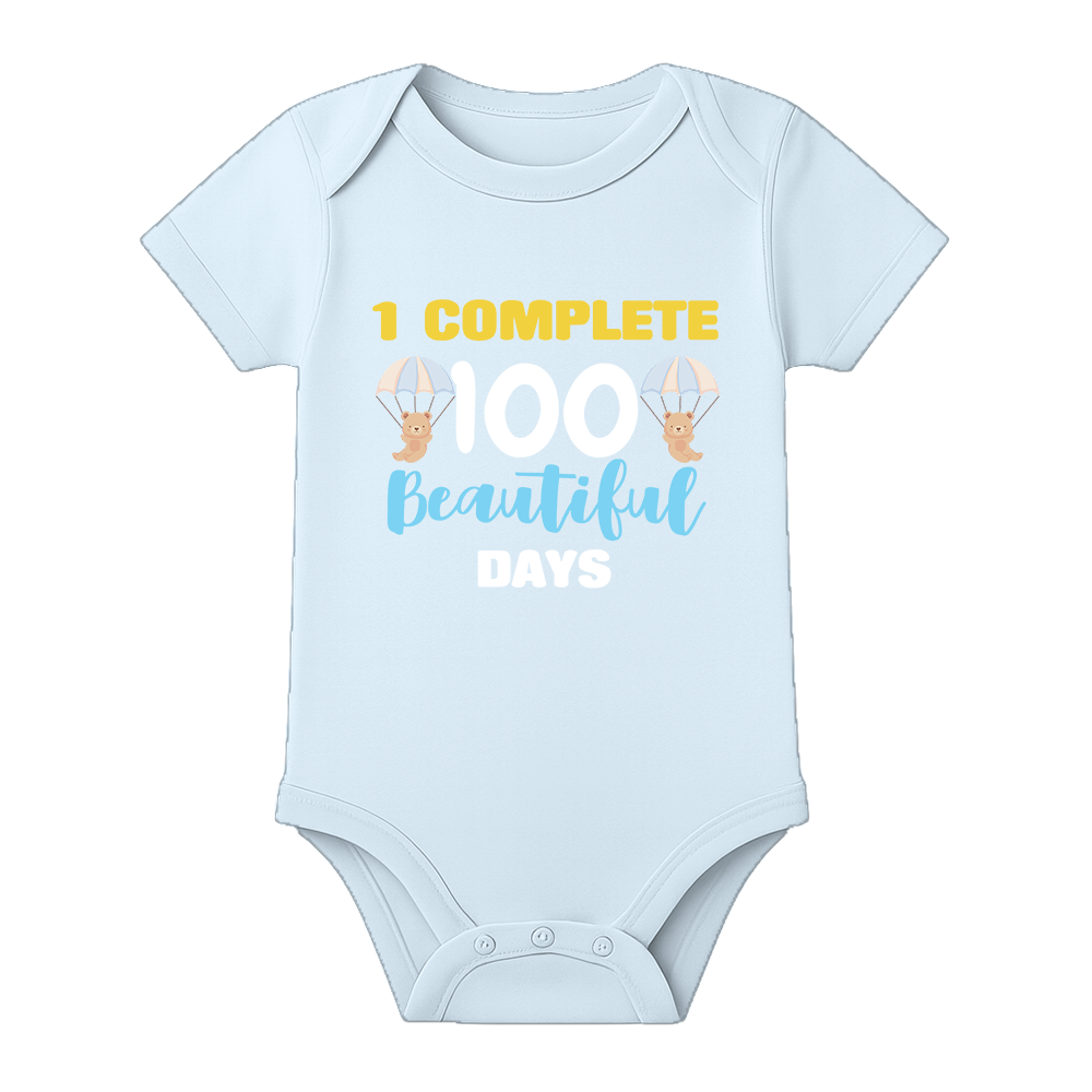 100 Days Baby Outfit Romper for Family Celebration