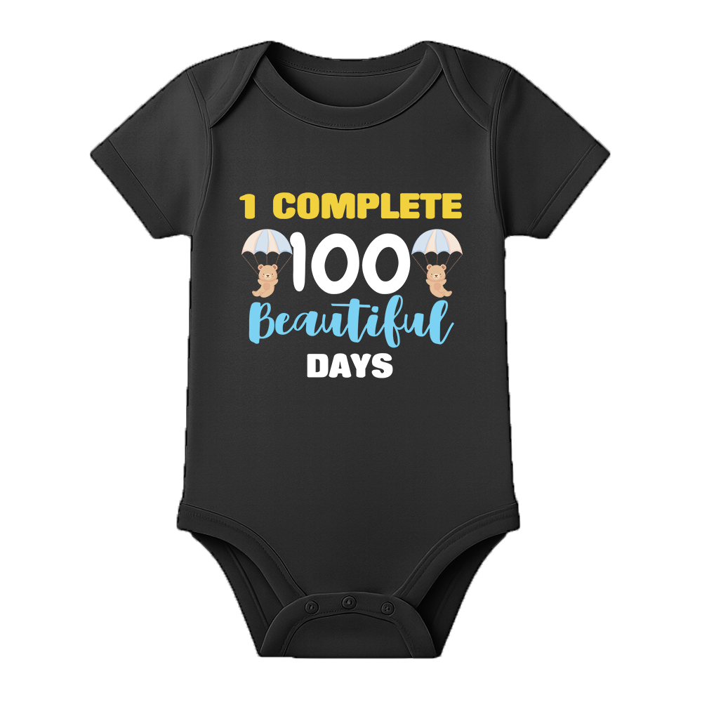 100 Days Baby Outfit Romper for Family Celebration