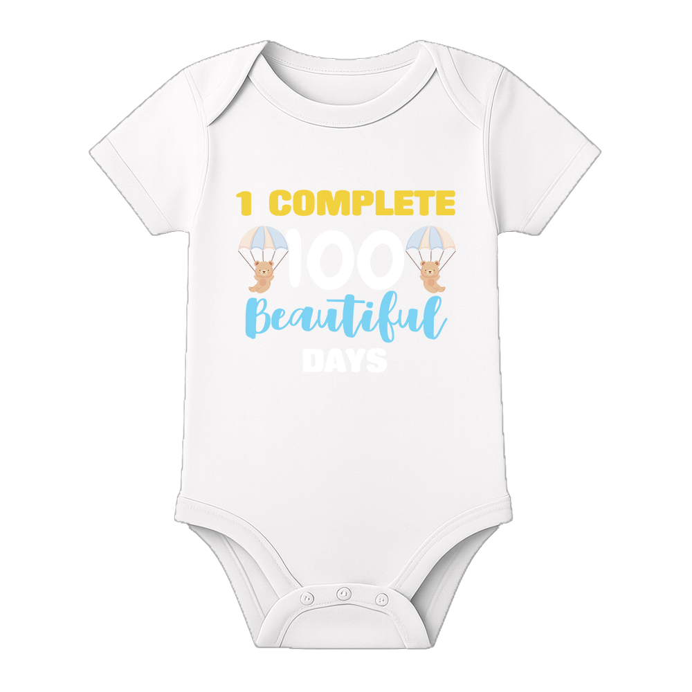 100 Days Baby Outfit Romper for Family Celebration