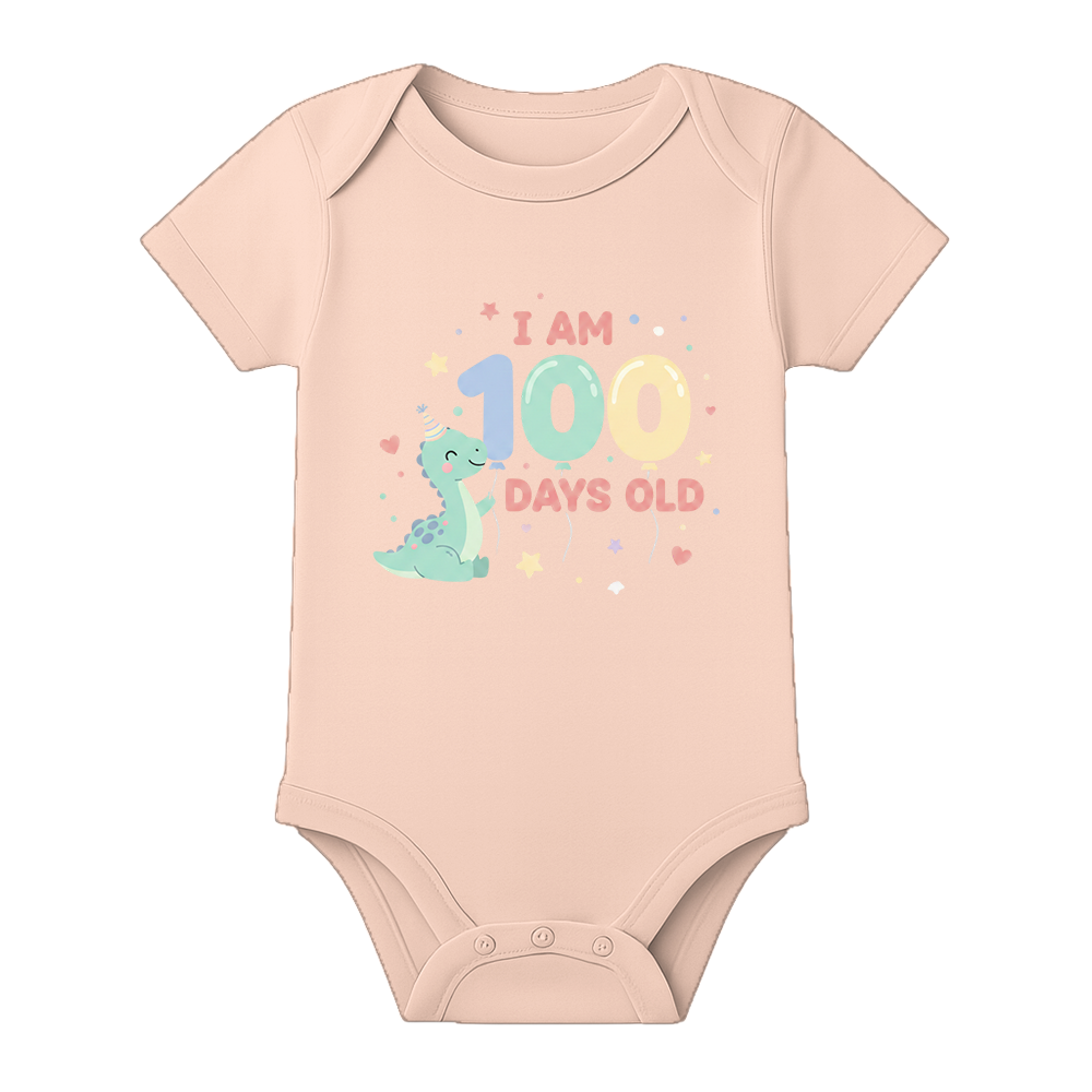 100 Days Celebration Baby Onesie Soft and Breathable