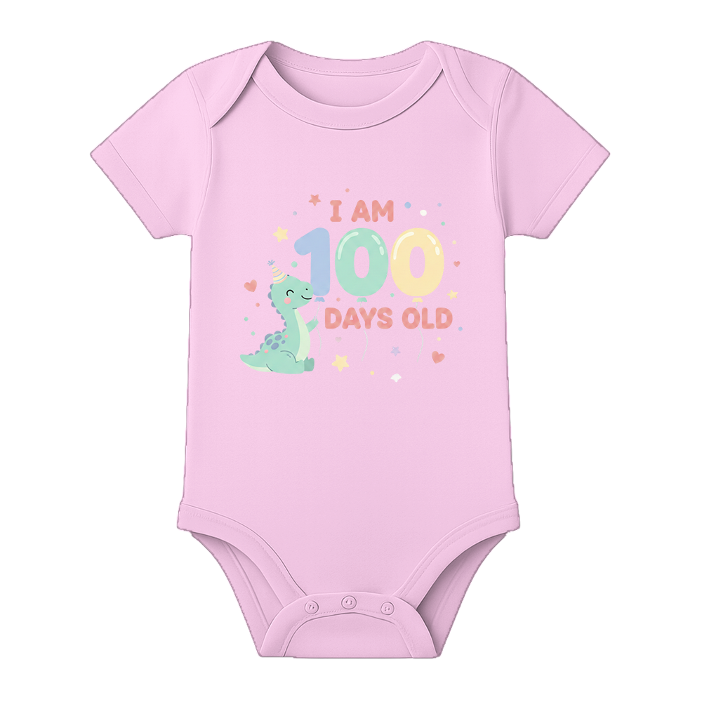 100 Days Celebration Baby Onesie Soft and Breathable
