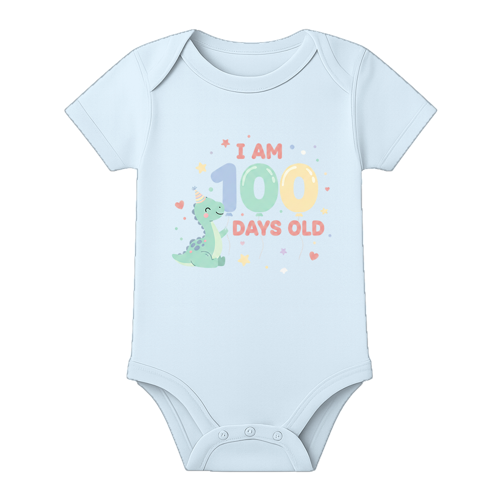 100 Days Celebration Baby Onesie Soft and Breathable