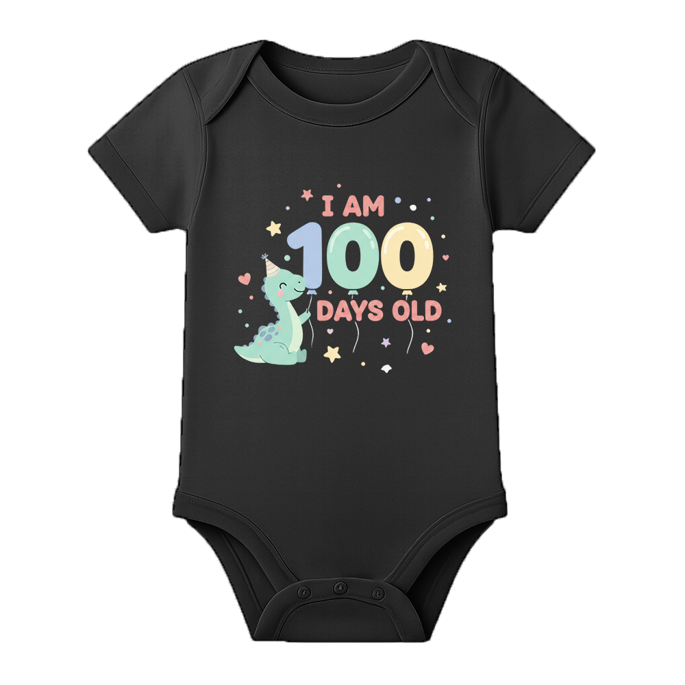 100 Days Celebration Baby Onesie Soft and Breathable