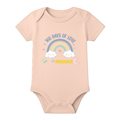 100 Days Baby Photoshoot Romper with Cute Print