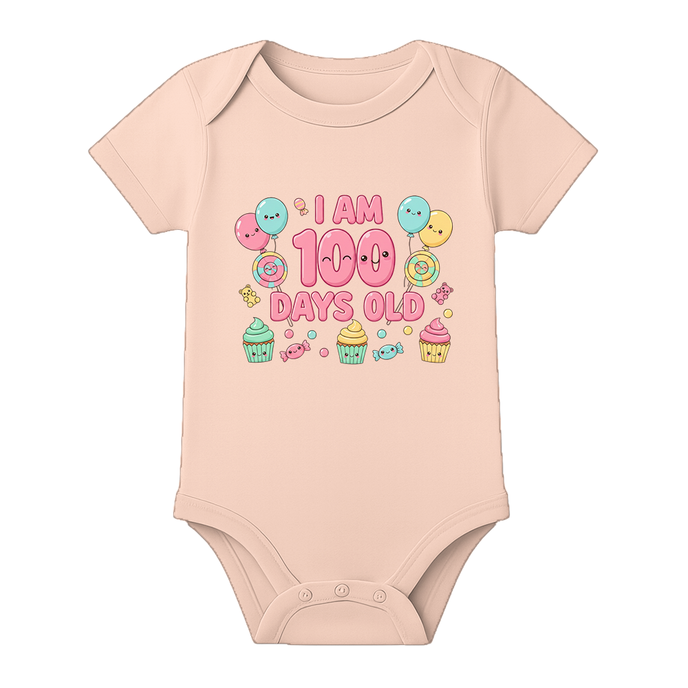 100 Days Celebration Romper for Baby Girl India