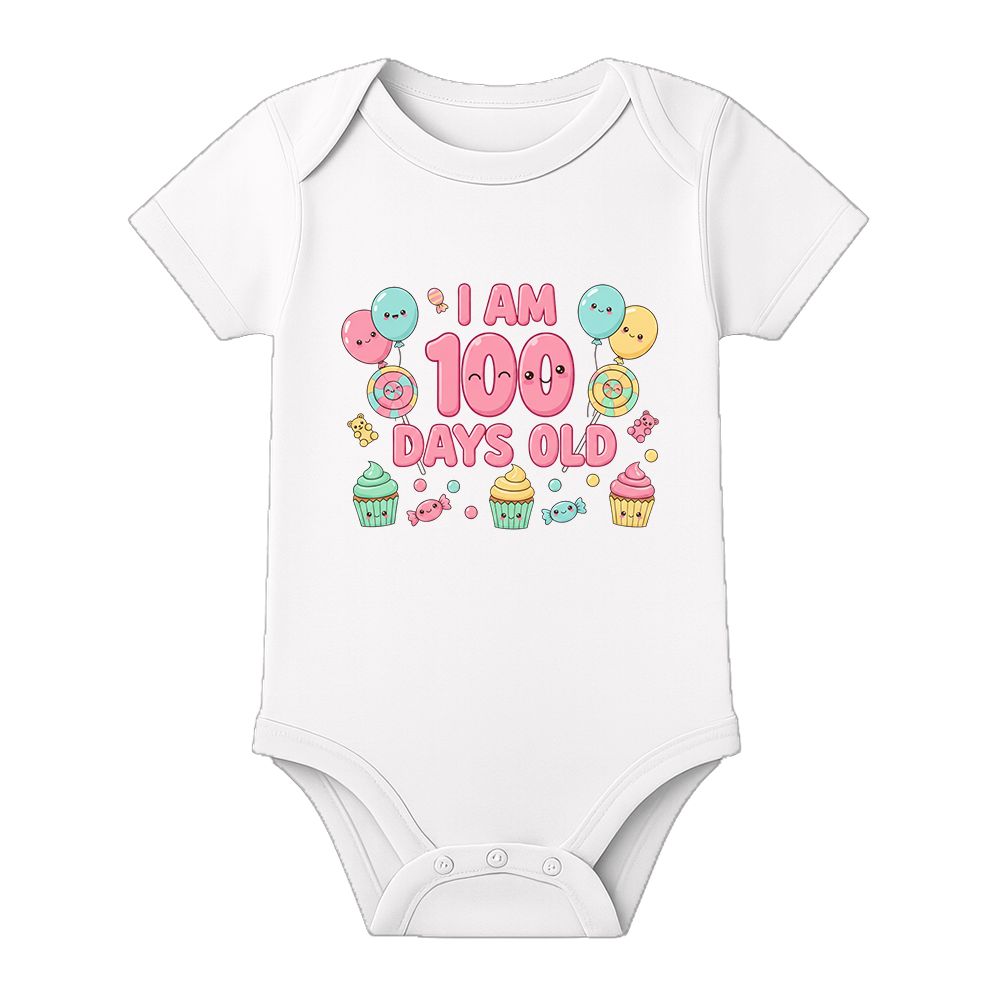 100 Days Celebration Romper for Baby Girl India