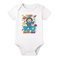 100 Days Milestone Baby Romper Customizable Design