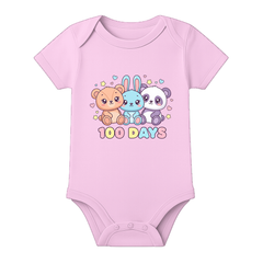 100 Days Baby Romper First Milestone Celebration Outfit