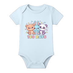 100 Days Baby Romper First Milestone Celebration Outfit