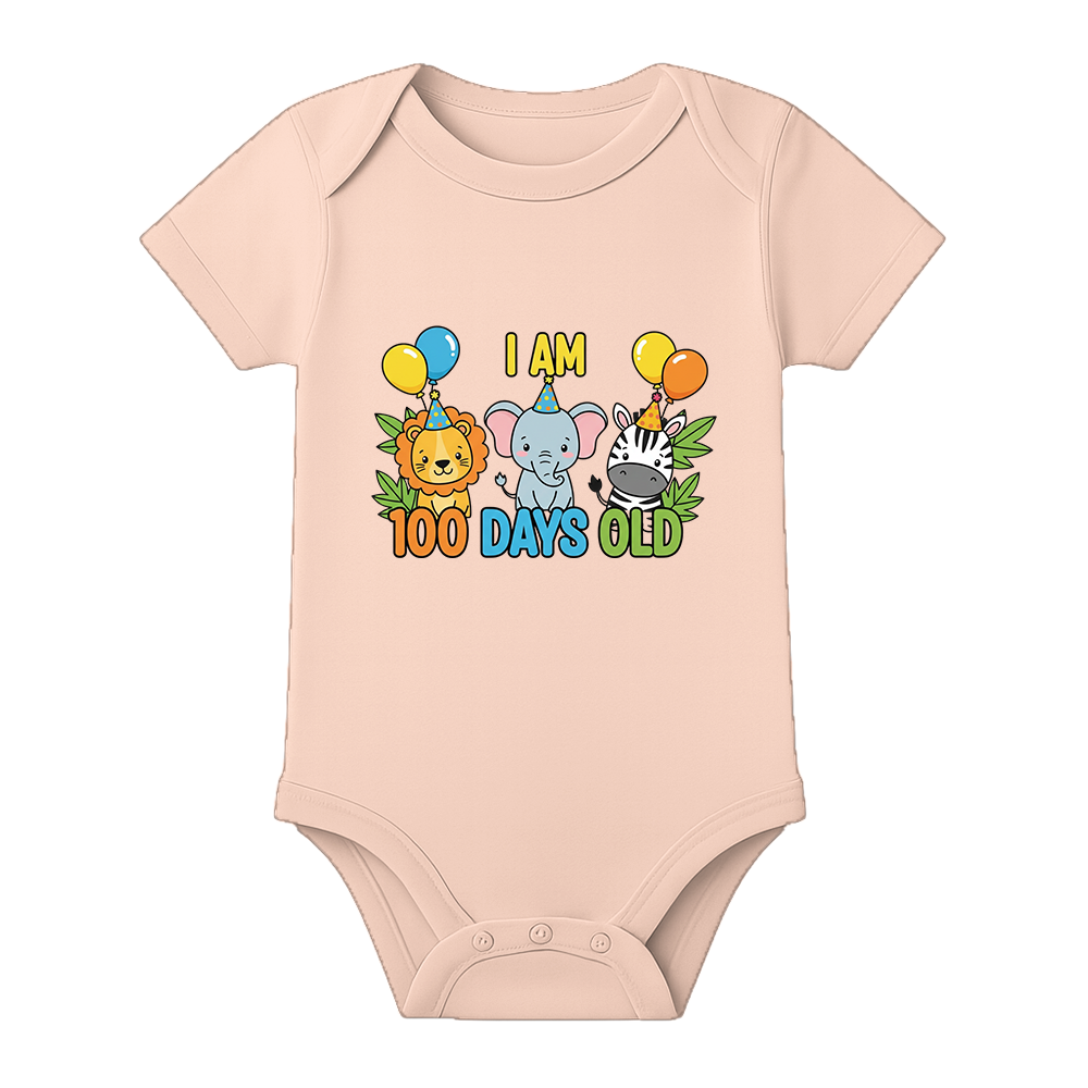 100 Days Celebration Baby Onesie Custom Name Option