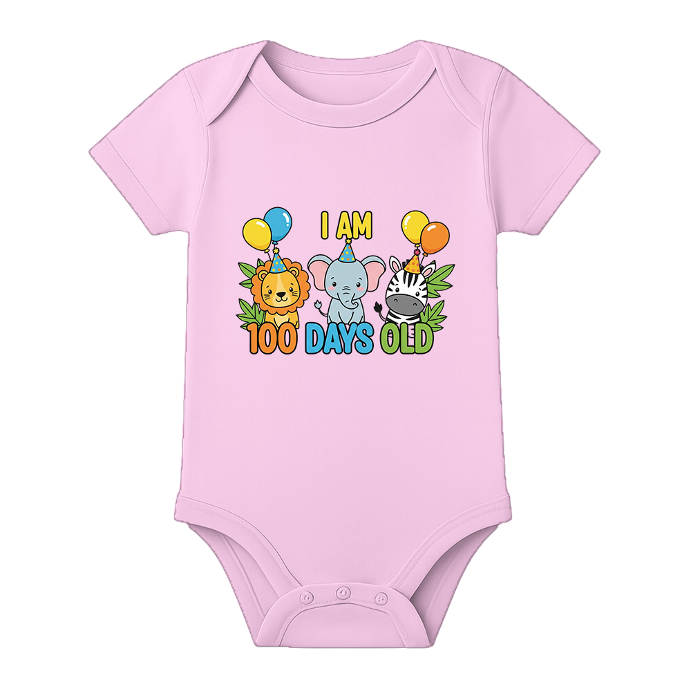 100 Days Celebration Baby Onesie Custom Name Option