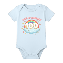 100 Days Baby Bodysuit Milestone Printed Cotton Wear