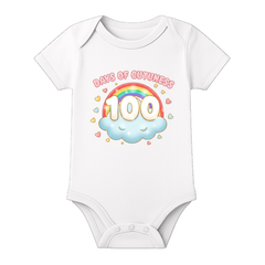 100 Days Baby Bodysuit Milestone Printed Cotton Wear