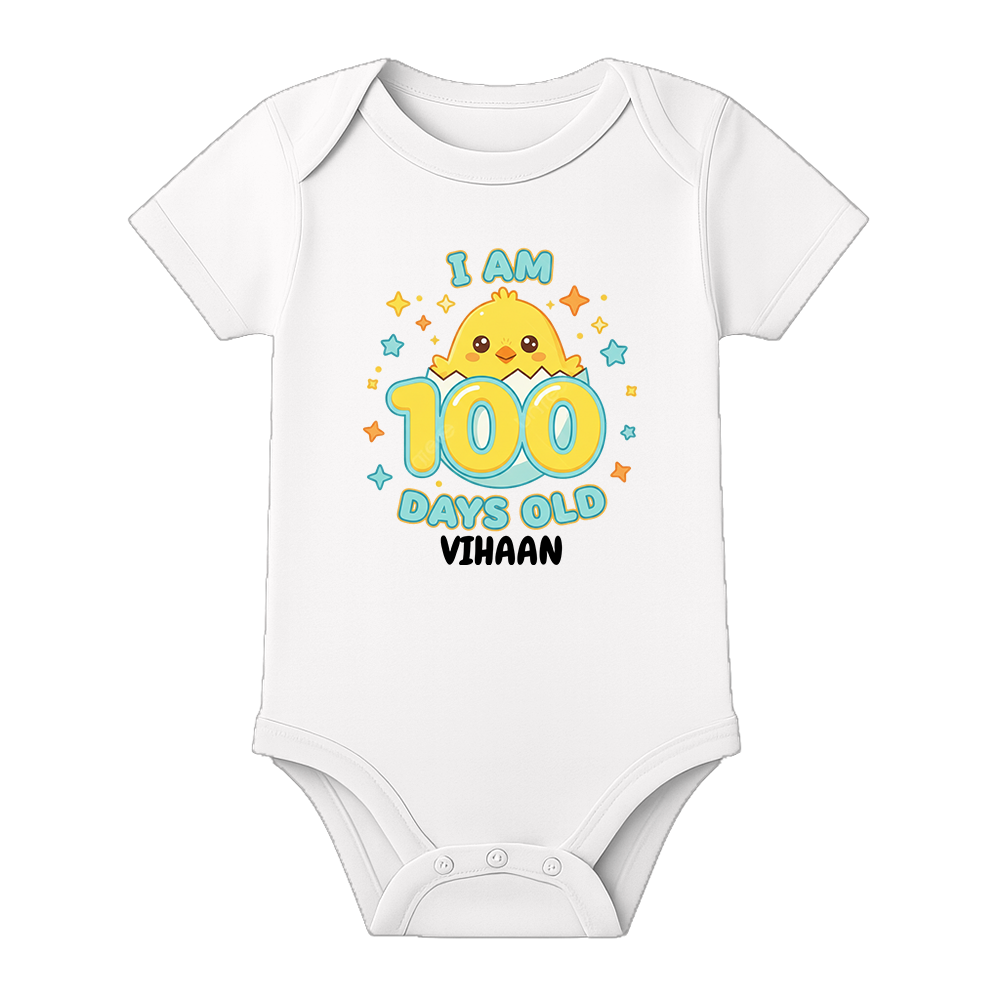 100 Days Celebration Bodysuit for Infant Baby