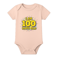 100 Day Old Baby Onesie Milestone Theme Dress