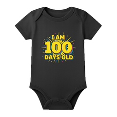 100 Day Old Baby Onesie Milestone Theme Dress