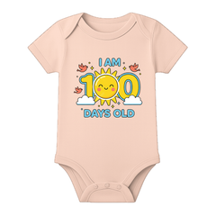 100 Days Baby Jumpsuit Soft Cotton Celebration Wear