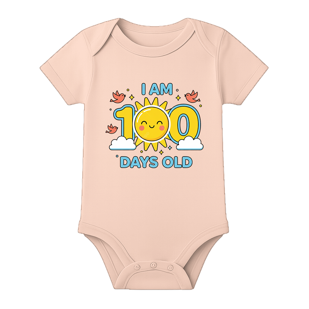 100 Days Baby Jumpsuit Soft Cotton Celebration Wear
