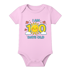 100 Days Baby Jumpsuit Soft Cotton Celebration Wear