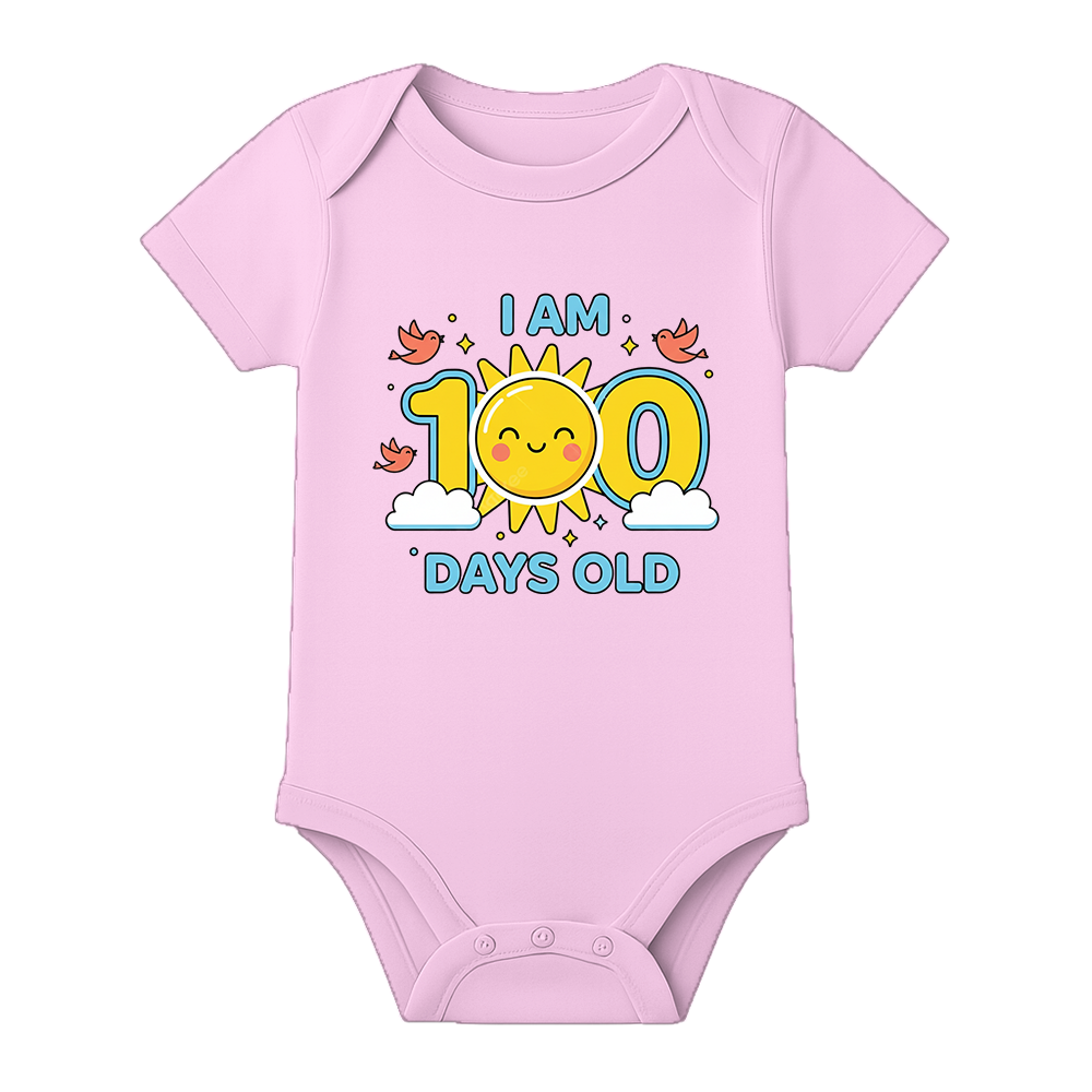 100 Days Baby Jumpsuit Soft Cotton Celebration Wear
