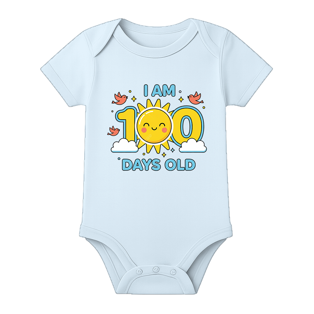 100 Days Baby Jumpsuit Soft Cotton Celebration Wear