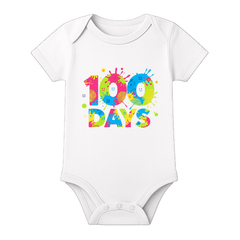 100 Days Baby Party Outfit Custom Print Onesie