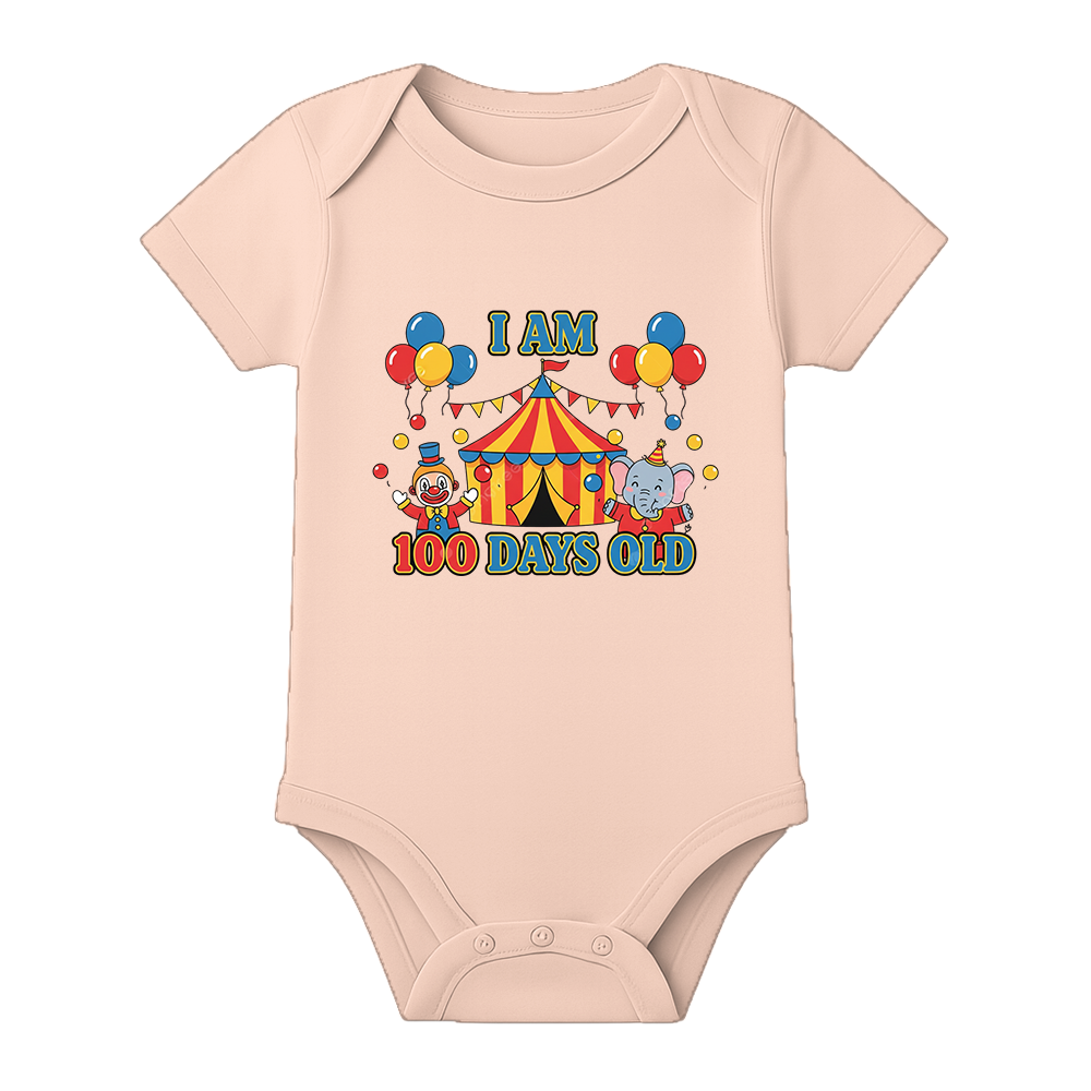 100 Days Milestone Baby Bodysuit Unisex Design